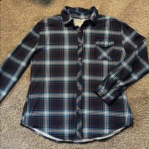 Women’s Blue Plaid Shirt